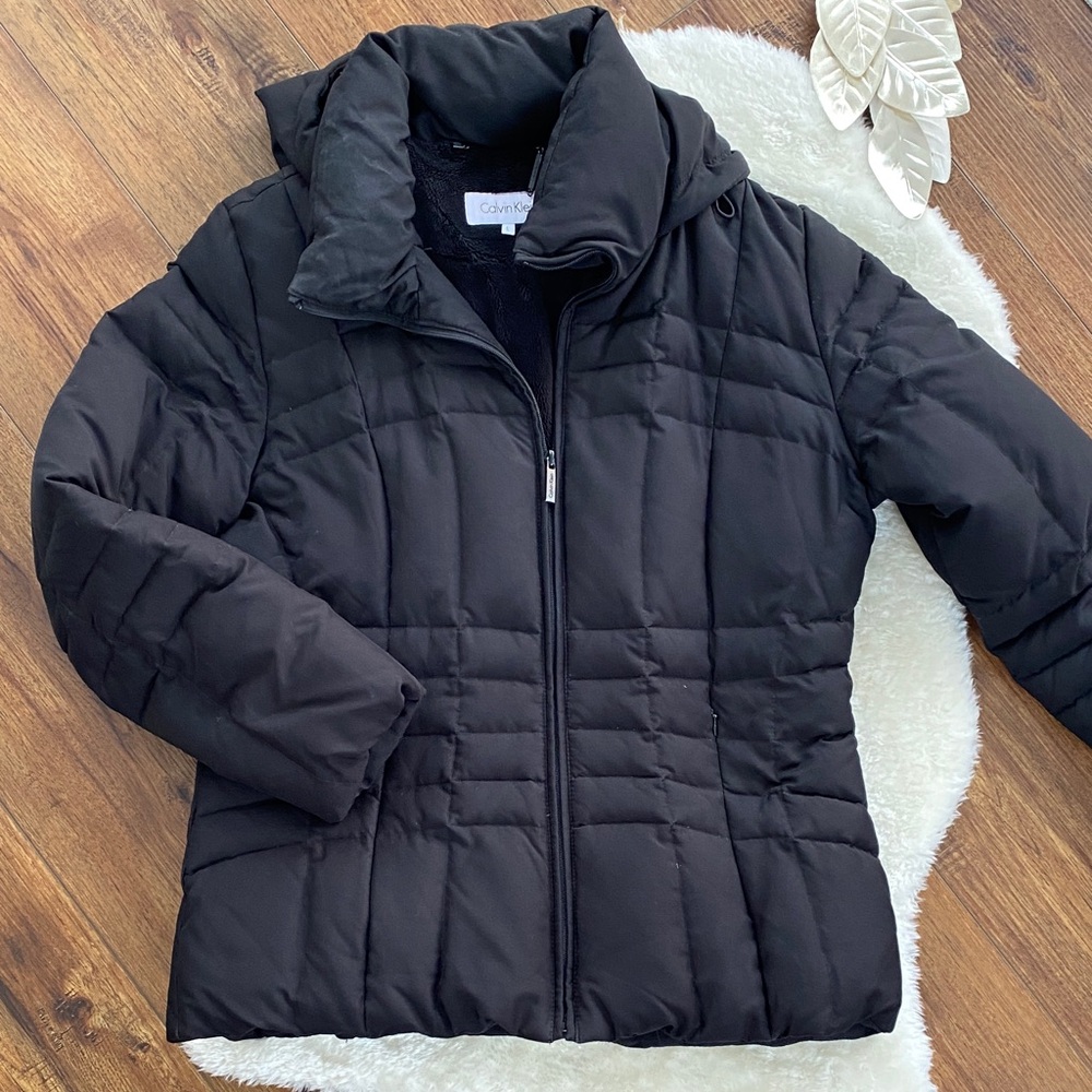 Calvin Klein Women's Black Puffer Coat